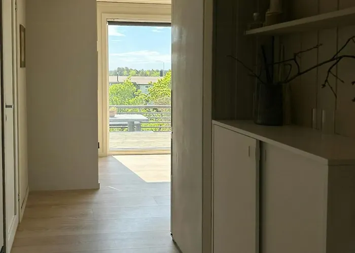 With Views And A Large Terrace In Søgne